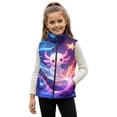 thumbnail image 1 of Pzuqiu Axolotl Kids Zip Up Vest 3T Fall Outfits Fashion Clothing Personalized Warm Winter Sleeveless Jacket with Pockets Versatile Wind Proof Soft Casual Clothes for Girls, 1 of 7
