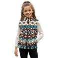 thumbnail image 1 of Pzuqiu Aztec Tribal Boy Outerwear Vest 4T Vest Zip Up Sleeveless for Boy Lightweight Breathable Fall Outerwear Versatile Warm Winter Coat with Pocket Fashion for Daily Life, 1 of 7