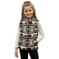 thumbnail image 1 of Pzuqiu Aztec Tribal Kids Outerwear Vest Practical Soft Winter Lightweight Sleeveless Fleece Jacket with Pocket Stretchy Full Zip Fall Outfits Fashion Clothing for Boys Size 2, 1 of 7