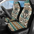 thumbnail image 1 of Pzuqiu Aztec Wolf Car Seat Cover Easy Installation Anti-Slip Car Seats Covers Front Seats Only Soft Comfortable Auto Interior Covers Full Coverage Universal Fit for Cars SUV, 1 of 7