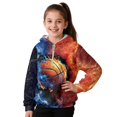 thumbnail image 1 of Pzuqiu Basketball Boys Hooded Sweatshirt Lightness Comfortable Long Sleeve Hoodies Kids Unique Design Fuzzy Fall Winter Clothes Fleece Practical Casual Clothes for Boys 4-5, 1 of 6