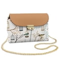 thumbnail image 1 of Pzuqiu Birds Print Crossbody Bags for Women Leather Lightness Compact Women Leather Crossbody Bag with Chain with Chain Strap Fashion for Party and Special Occasions, 1 of 7
