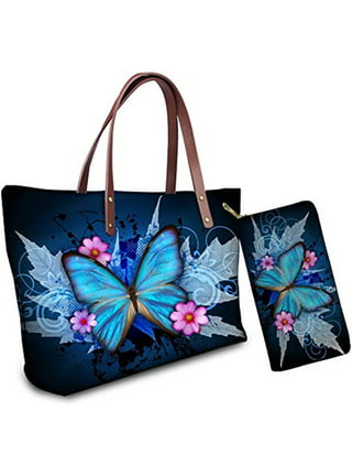 Stylish Ladies / Girls Polycotton Weekend Travel Bag - Butterflies