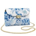 thumbnail image 1 of Pzuqiu Blue Cat Women Leather Crossbody Bag Lightness Craftsmanship Quilted Crossbody Purse for Women with Chain Strap Functional Fashion for Party and Special Occasions, 1 of 7