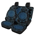 thumbnail image 1 of Pzuqiu Blue Mandala Car Seat Cover Auto Accessories Interior 4Pcs, Front Seat Protector Auto Seat Rear Split Bench Cover Universal Automotive Interior Protection Accessories, 1 of 7