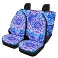 thumbnail image 1 of Pzuqiu Blue Mandala Car Seat Cover Full Set Automotive Cover Accessories Washable Easy to Install Seat Protectors Universal Automotive Vehicle Seat Cover Universal Fit Most Sedans, Blue, 1 of 7