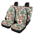 thumbnail image 1 of Pzuqiu Boho Flower Auto Seat Covers Full Set Front and Rear Split Bench for Cars Stretch Polyester Fabric Cover Car Seat Protectors Universal Fit for Most Vehicle, 1 of 7