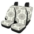thumbnail image 1 of Pzuqiu Boho Mandala Car Seat Covers Sets 4Pcs Front Seat Protector Carseat Rear Split Bench Cover Universal Vehicle Seat Protector Fit Most Car, Truck, Suv, or Van, 1 of 7