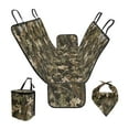 thumbnail image 1 of Pzuqiu Branch Camo Hunting Dog Car Seat Cover for Back Seat Anti-Scratch Back Seat Extender for Dogs with Hanging Car Trash Bib & Triangle Puppy Bandana Pack of 3, 1 of 6