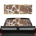 thumbnail image 1 of Pzuqiu Brown Cow Print Pattern Pickup Car Window Stickers for Most Pickup Trucks, Weatherproof Easy Install Vinyl Truck Rear Window Decal, 1 of 8