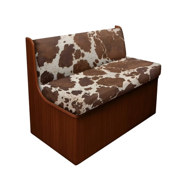 Pzuqiu Brown Cow Print Rv Sofa Seat Slipcovers 2Pcs Comfortable Camper Cushion Slipcover Wear-Resistan Backrest and Seat Covers for Rv Camper Car Bench