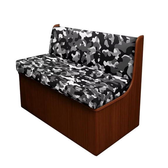 Pzuqiu Camo Black Rv Dinette Cushion Covers 2 Piece Camper Decor Keeps Seat Clean Stretch RV Sofa Seat Slipcovers for RV Car Couch for Campers