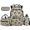 thumbnail image 1 of Pzuqiu Camo Deer Bow Backpack for School Girls with Lunch Bag Kids 10-12 Years Old 4 in 1 Elementary/Middle School Bag Set Lunch Tote Pencil Bag Water Bottle Bag High School Bookbag Grade 9-12, 1 of 7