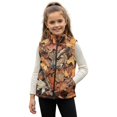 thumbnail image 1 of Pzuqiu Camo Hunting Owl Kids Zip Up Vest Casual Clothes for Girls 11-12 Breathable Winter Lightweight Sleeveless Fleece Jacket with Pocket Fall Outfits Fashion Clothing for Girls, 1 of 7