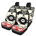 thumbnail image 1 of Pzuqiu Car Front Seat Covers Easy Installation Polyester, Compatible with Automotive Vehicle SUV Seats, for Truck Trucks, Geometric Pattern, 1 of 10