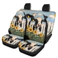 thumbnail image 1 of Pzuqiu Car Seat Cover Easy to Install, Compatible with SUV Seats Van Seats, Car Seat Covers Fit for Cars Truck Full Set, Cow, 1 of 10
