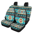 thumbnail image 1 of Pzuqiu Car Seat Cover Full Set Interior Polyester, Compatible with Sedan Seats Car Interior, for Cars most Cars, Red Geometric Print, 1 of 10