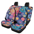 thumbnail image 1 of Pzuqiu Car Seat Covers Easy to Install Polyester, Compatible with Auto Seats Auto Interior, for Cars Truck, Floral Mandala Pattern, 1 of 10