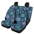 thumbnail image 1 of Pzuqiu Car Seat Covers Easy to Install Polyester, Compatible with Car Interiors Car Seats, for Trucks Sedans, Blue Floral Mandala, 1 of 10