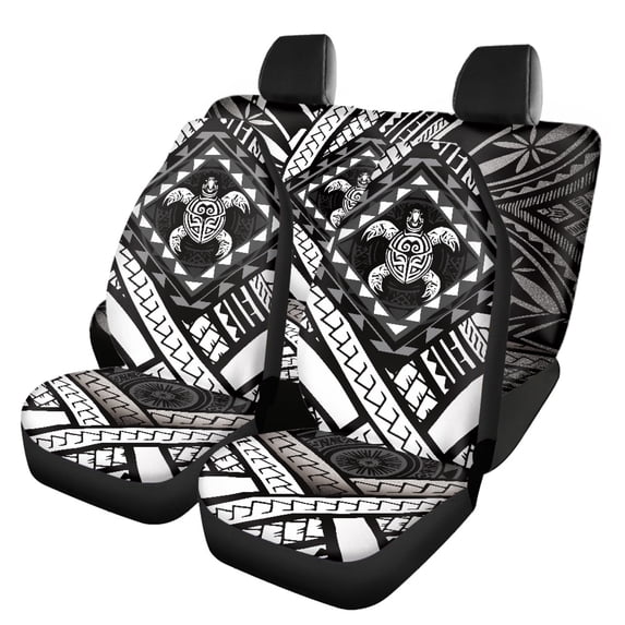 Pzuqiu Car Seat Covers Easy to Install Polyester, Compatible with Van Seats SUV Seats, for Trucks Cars, Turtle Pattern