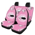 thumbnail image 1 of Pzuqiu Car Seat Covers Full Backrest Polyester Fabric, Compatible with SUV Seats Van Seats, for Cars Truck, Lips Diamond, 1 of 10