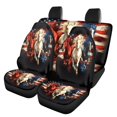 thumbnail image 1 of Pzuqiu Car Seat Covers Full Set, Compatible with Automotive Seat Sedan Seats, Front and Rear Seat Cover Set Fit for Cars Trucks Comfortable Driving, 1 of 10