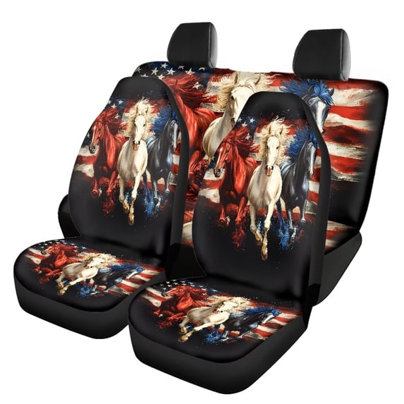 Pzuqiu Car Seat Covers Full Set, Compatible with Automotive Seat Sedan Seats, Front and Rear Seat Cover Set Fit for Cars Trucks Comfortable Driving