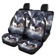 thumbnail image 1 of Pzuqiu Car Seat Covers Full Set Easy to Install, Compatible with Car Seats SUV Seats, Front and Rear Seat Cover Set Fit for Truck Cars Breathable, Horse Galaxy, 1 of 10
