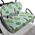thumbnail image 1 of Pzuqiu Cartoon Golf Themed Golf Cart Seat Cover Set - Breathable Stretchable Polyester, 2-Piece, Universal Fit for EZGO, Club Car & Yamaha, 1 of 10