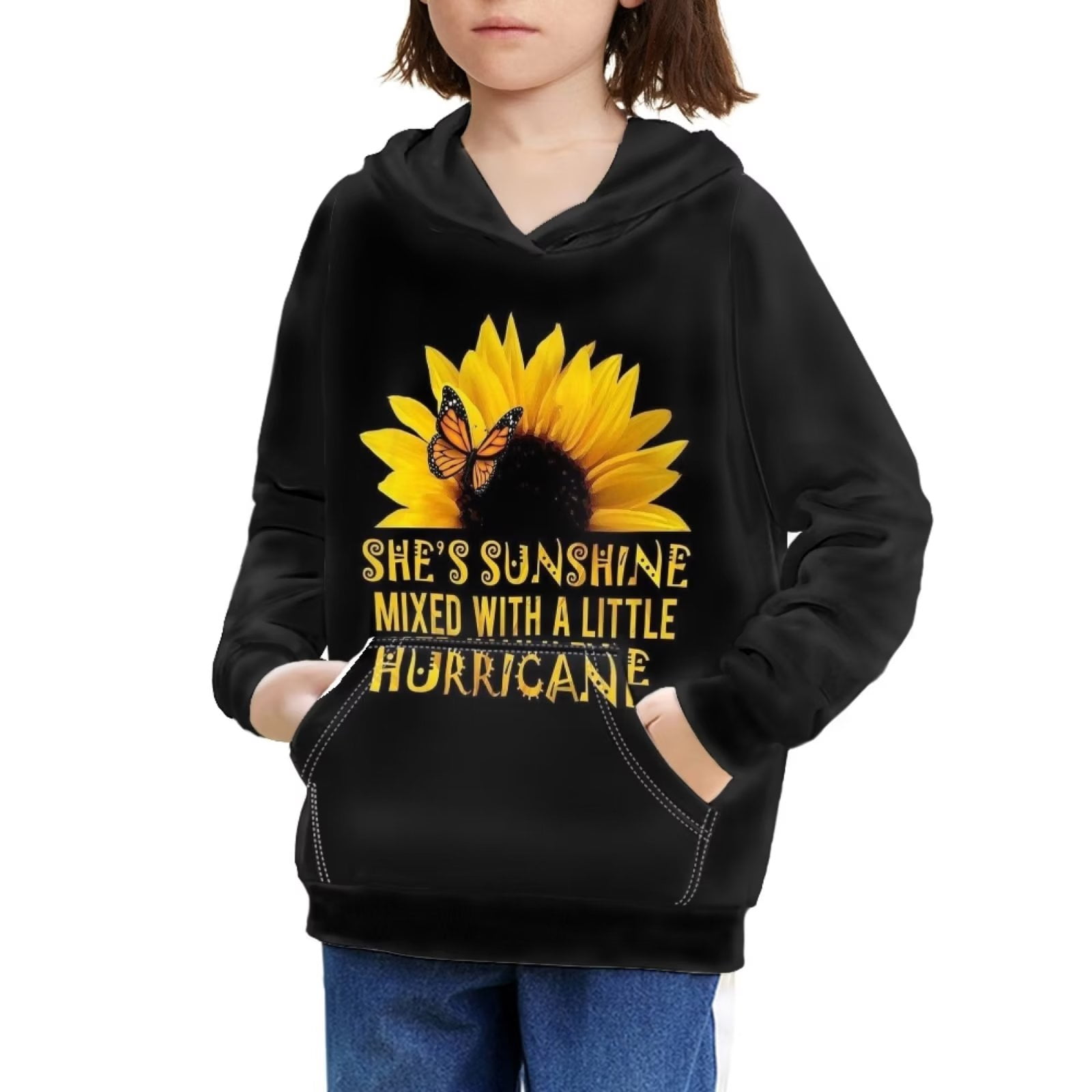 Pzuqiu Casual Kids Hoodies for Girls 14 16 Sweat Shirt Active Sport