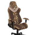 thumbnail image 1 of Pzuqiu Cat Gaming Chair Cover Easy to Install Backrest and Armrest Protector Slipcovers Leopard-Print Cat Scratch Proof Office Chairs Protector 4 Piece, 1 of 7