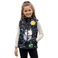 thumbnail image 1 of Pzuqiu Cat Kid Outerwear Vest Size 7-8 Casual Clothes for Girls Comfortable Warm Lightweight Winter Coat with Pocket Full Zip Fall Outfits Fashion Clothing for Kids and Toddlers, 1 of 7