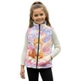 thumbnail image 1 of Pzuqiu Cat Kids Zip Up Vest Casual Clothes for Girls 11-12 Comfortable Soft Warm Lightweight Winter Coat with Pocket Sleeveless Fall Outfits Fashion Clothing for Young Girls, 1 of 7