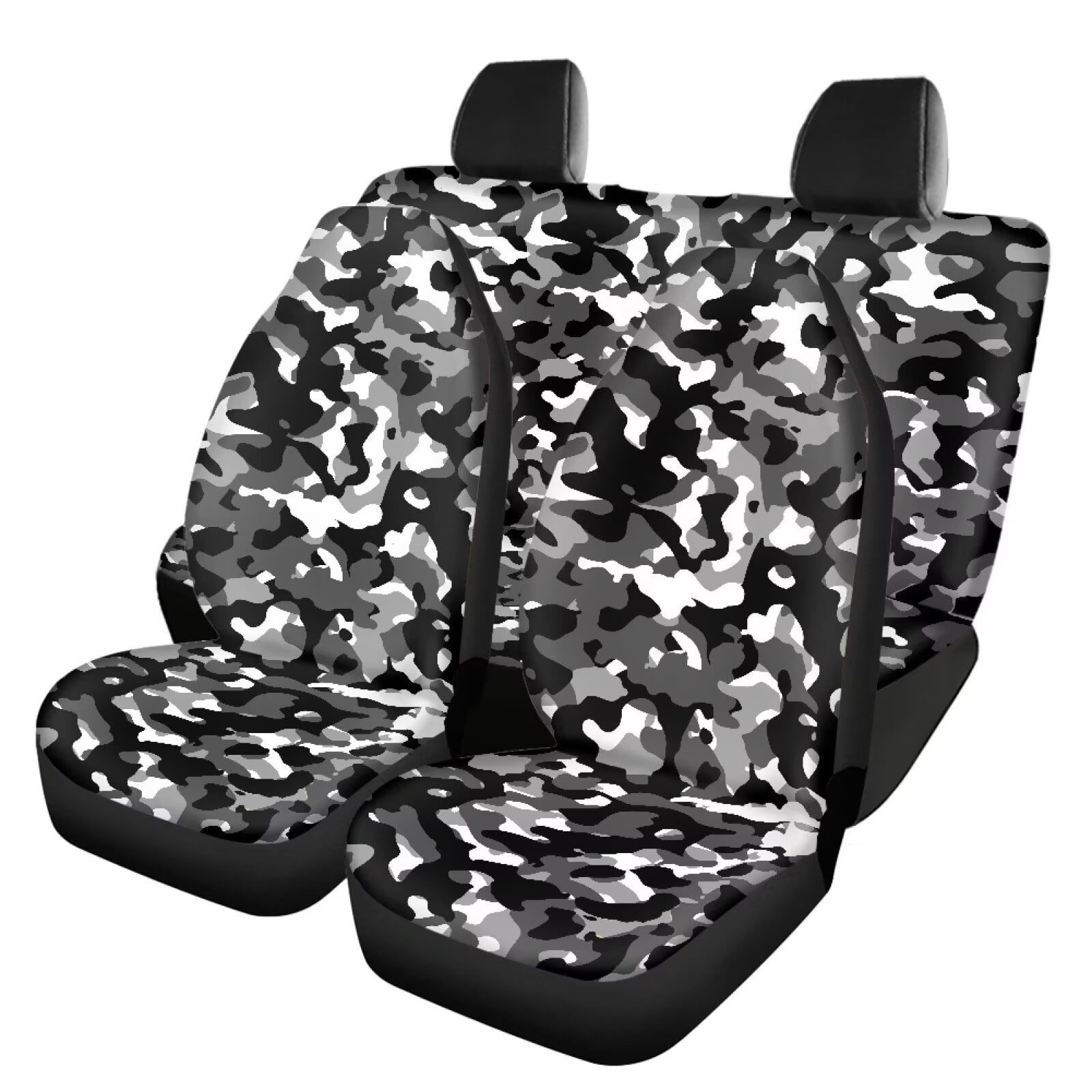 Pzuqiu Cheetah Print Car Seat Cover Full Set Easy to Install Car Seat Protector Accessories Universal Full Wrapping Edge Seat Covers Universal Fit for Most Cars Sedan Van Truck