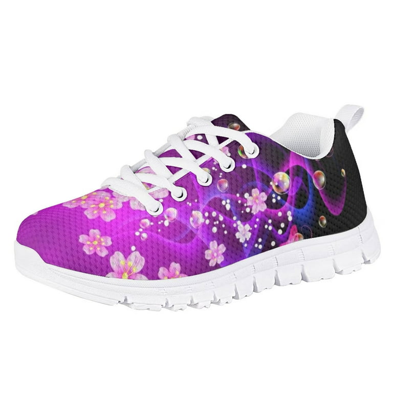  Mens Shoes Athletic Running Shoes Lightweight Sneakers Walking  Gym Shoes Cherry Blossom Pink Flowers Pattern