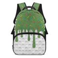 thumbnail image 1 of Pzuqiu Chocolate Sprinkle Basketball Kids Backpack for Elementary Boys Girls Ages 6-12 17 Inch Large Capacity Bookbag Breathable Ideal for Back to School Casual Travel Use, 1 of 7