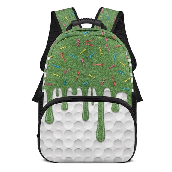 Pzuqiu Chocolate Sprinkle Basketball Kids Backpack for Elementary Boys Girls Ages 6-12 17 Inch Large Capacity Bookbag Breathable Ideal for Back to School Casual Travel Use