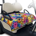 thumbnail image 1 of Pzuqiu Club Car Seat Covers Foldable Design Polyester, Compatible with Golf Golf Cart, for EZGO Yamaha EZGO Yamaha Carts, Hibiscus Palm Blue, 1 of 9