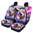 thumbnail image 1 of Pzuqiu Colorful Wolf Car Seat Covers Set Fashion Automotive Interior Accessories Easy to Install Full Wrapping Edge Seat Covers Elegance Universal Fit for Most Cars Sedan Van Truck, 1 of 7