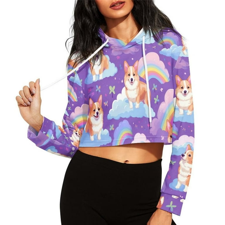 Cropped outlet athletic sweatshirt