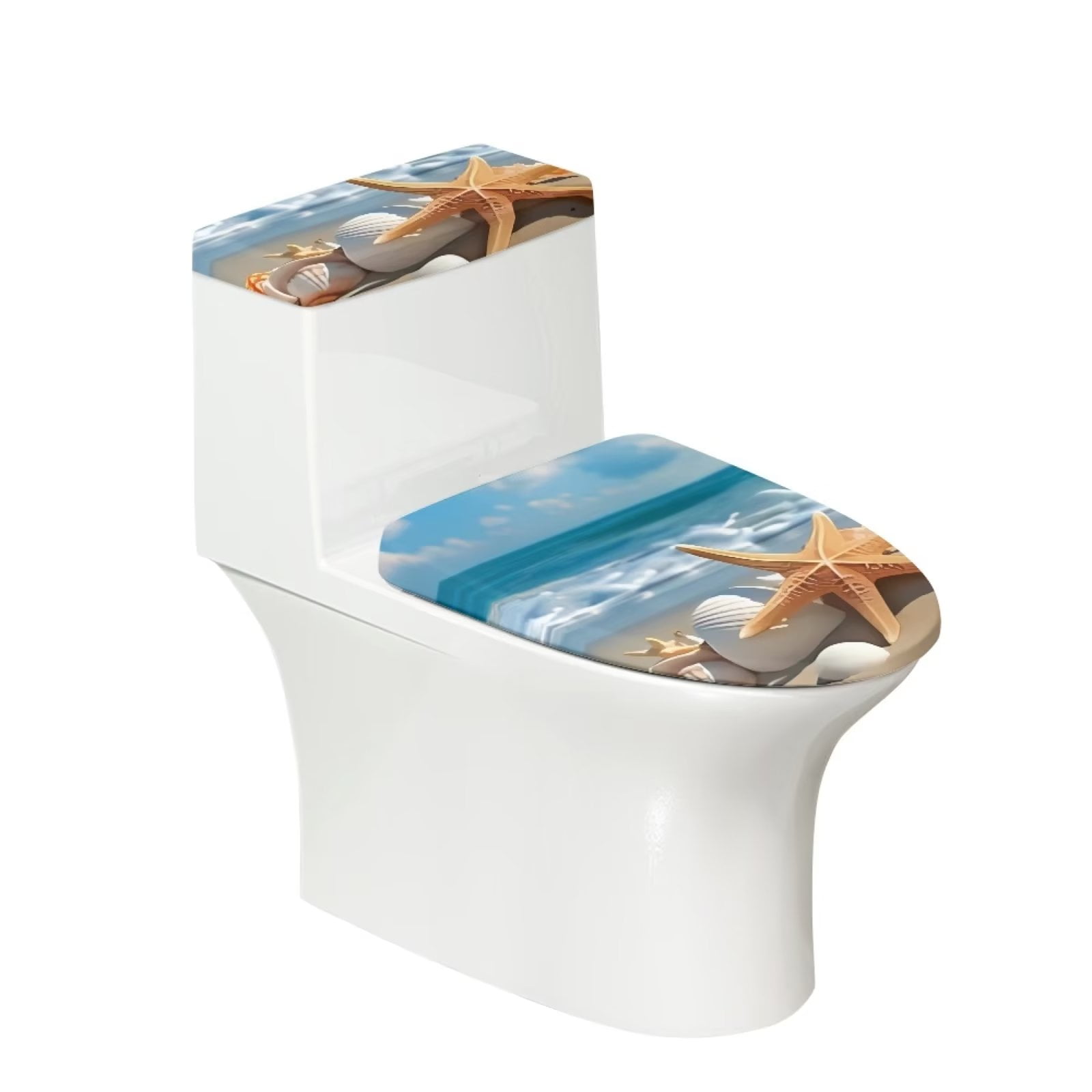 Pzuqiu Comfy Toilet Lid Cover Elongated Set Universal Fit Standard