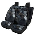 thumbnail image 1 of Pzuqiu Cool Wolf Seat Covers Full Set Breathable Front and Rear Split Bench for Cars Anti-Slip Back Fabric All-Season Protection Automotive Seat Covers Fit for Most Cars, 1 of 7