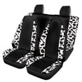 thumbnail image 1 of Pzuqiu Cow Print Car Seat Covers Full Set Front and Rear Seat Cover Set Stretchy Breathable Auto Accessories Fit for Trucks Van, 1 of 10