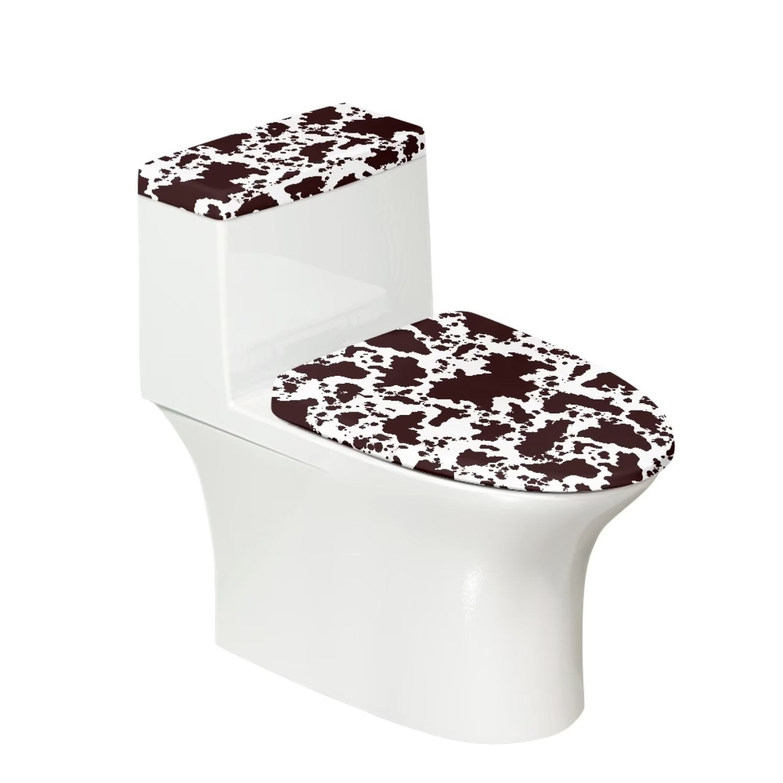 Pzuqiu Cow Print Toilet Lid Covers for Bathroom Toilet Seat Cover