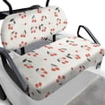 thumbnail image 1 of Pzuqiu Cute Cherry Golf Cart Seat Cover Set - 2-Piece Stretchable Washable Protector | Fits Most 2-Seater Ezgo, Club Car & Yamaha Carts | All-Weather Golf Accessories, 1 of 9