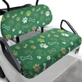 thumbnail image 1 of Pzuqiu Cute Dog Paw & Bone Golf Cart Seat Cover Set - Breathable Stretchable Protector - Universal Fit for 2-Seater Ezgo, Club Car & Yamaha, 1 of 10