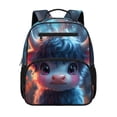 thumbnail image 1 of Pzuqiu Cute Highland Cow Print Kids Backpack for Boys Girls 3-6, 13.5 Inch Water Resistant Preschool Bookbag, Breathable Soft Lightweight Toddler School Bag with Multi Pockets, 1 of 7