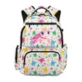 thumbnail image 1 of Pzuqiu Cute Pink Turtle Print 17 Inch Kids Backpack Breathable Padded Shoulder Straps Ultra-Soft Schoolbag with Multi Pockets Lightweight for Girls Daily Use School Travel Camping, 1 of 7