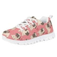 thumbnail image 1 of Pzuqiu Cute Pug Dog Tennis Shoes for Girls Size 13 Outdoor Lace Up Running Sneakers Kids Lightweight Athletic Walking Shoes Comfortable, 1 of 7