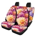 thumbnail image 1 of Pzuqiu Dahlia Pattern Seat Protection Cover Durable, Suitable for Auto Seats SUV Seats Vehicle Seats, Front and Rear Seat Cover Set for Most Sedans Cars, 1 of 10